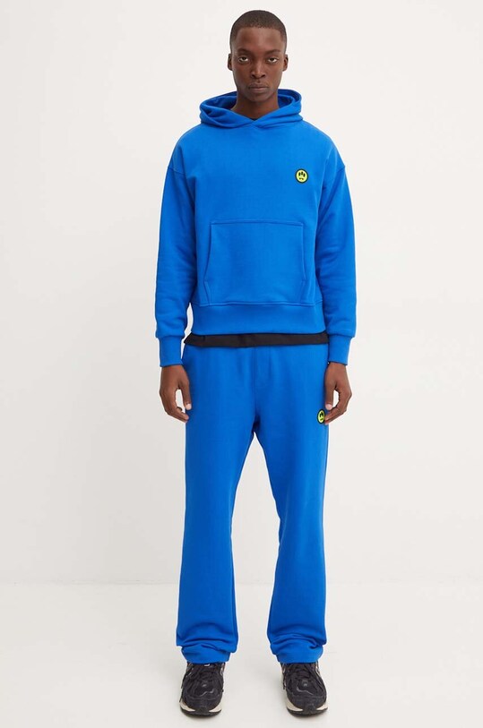 Barrow pantaloni de trening din bumbac F4BWUAFP140 albastru AW24