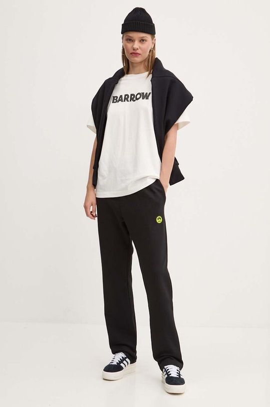 Îmbrăcăminte Barrow pantaloni de trening din bumbac F4BWUAFP140 negru