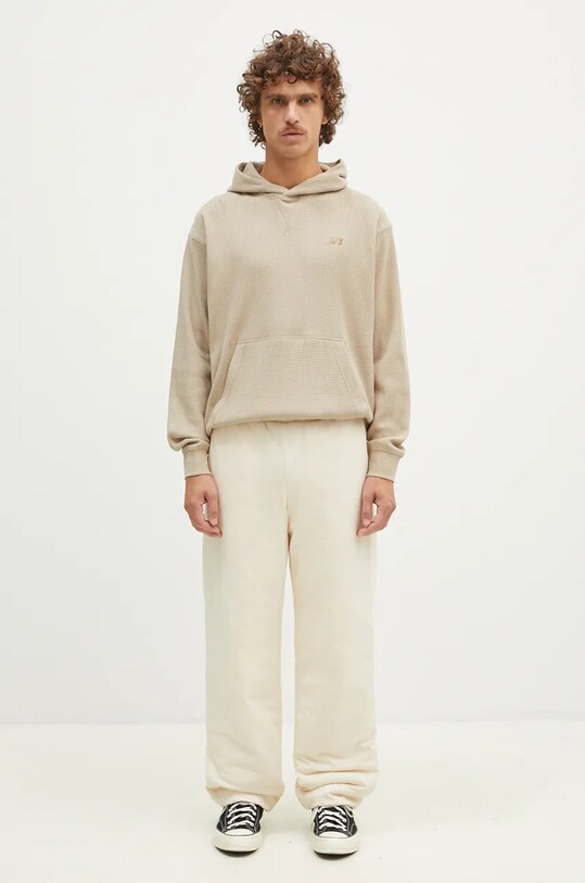 A.P.C. pantaloni della tuta di cotone Jogging Cutback COHFL.M28091.AAD beige