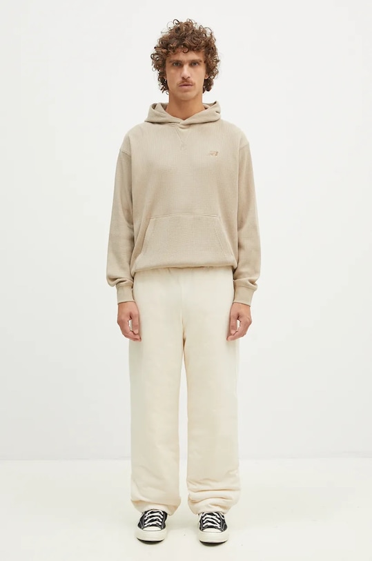 Памучен спортен панталон A.P.C. Jogging Cutback COHFL.M28091.AAD бежов