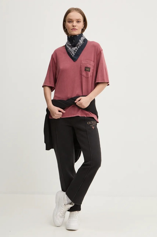 Штани Guess Originals чорний M4BB52.K9V31