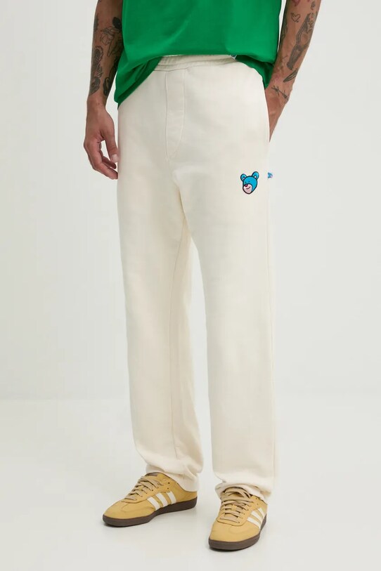 Inbetweeners pantaloni de trening din bumbac bej F4TWUAFP051