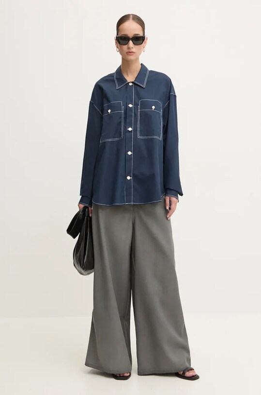 Sunnei wool trousers gray RTWXBOT011