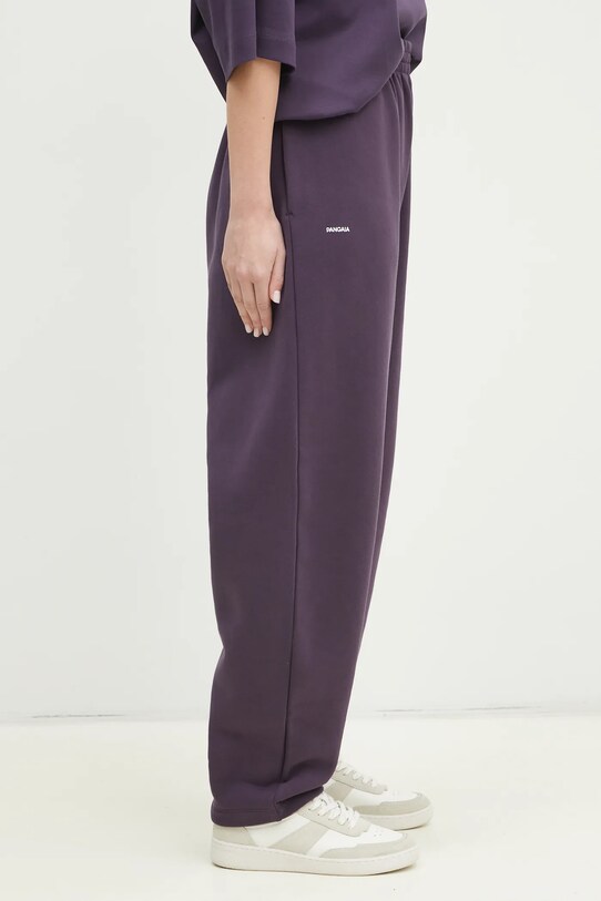 Pangaia pantaloni de trening din bumbac violet 10001759