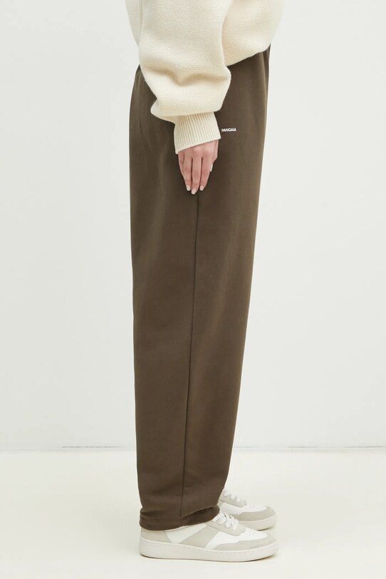 Pangaia pantaloni de trening din bumbac verde 10001759