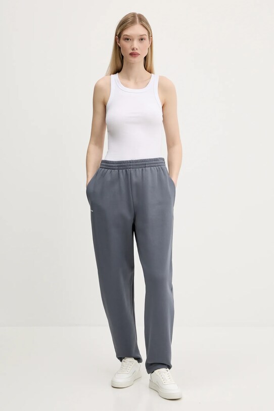 Pangaia pantaloni de trening din bumbac gri 10001759