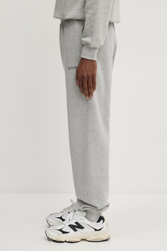 Abbigliamento No Problemo pantaloni della tuta di cotone Mini Problemo Sweatpant NP30009.02 grigio