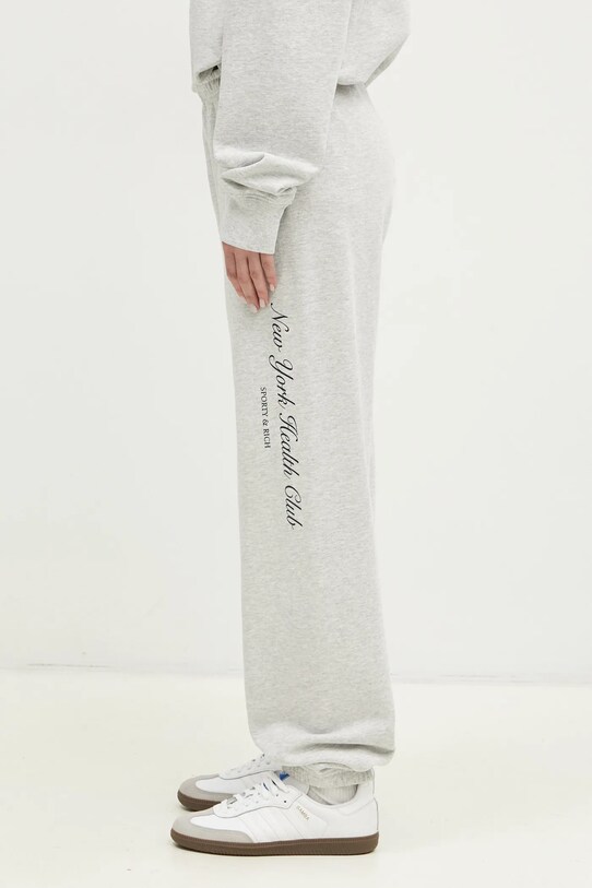 Sporty & Rich joggers NY Health Club gray PA036506043GY03