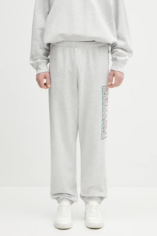 Sporty & Rich joggers Finish Line melange gray PA036514167GY03