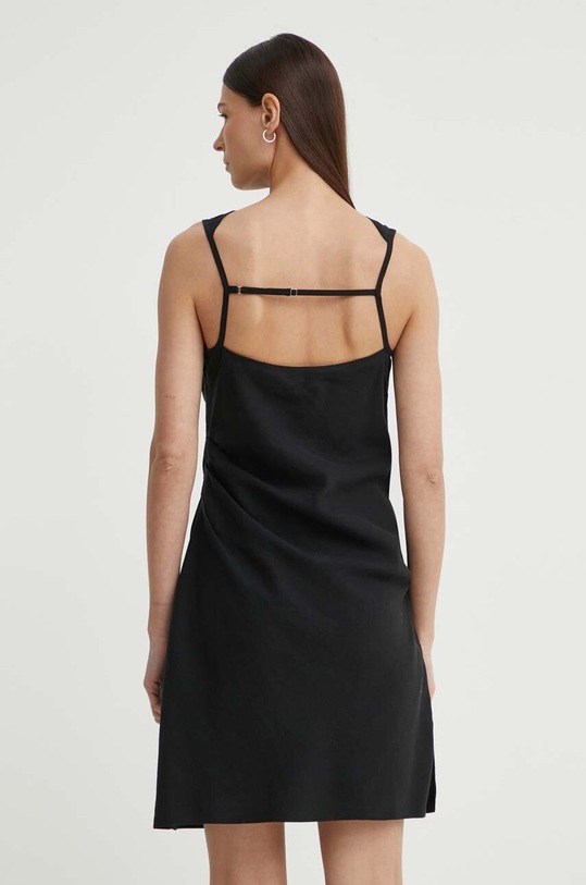 Îmbrăcăminte Samsoe Samsoe rochie din amestec de in SAHIRA F24200095 negru