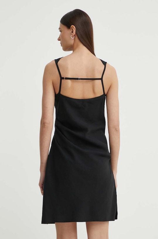 Ρούχα Φόρεμα από λινό μείγμα Samsoe Samsoe SAHIRA F24200095 μαύρο