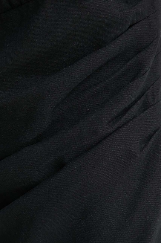 Samsoe Samsoe rochie din amestec de in SAHIRA F24200095 negru