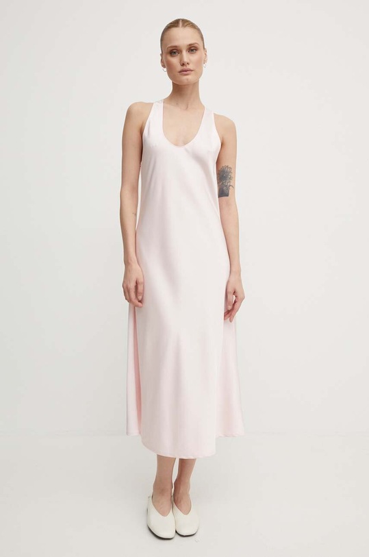 2NDDAY sukienka Amalian - Heavy Satin 2244125279 różowy ZW24