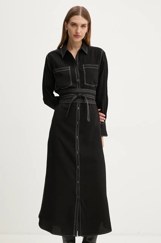 Odzież Bruuns Bazaar sukienka SalBBKontas dress BBW4097 czarny