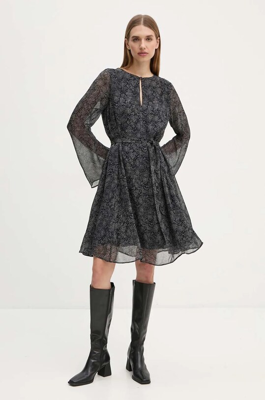 Bruuns Bazaar sukienka GrapeBBFrai casual czarny BBW4126