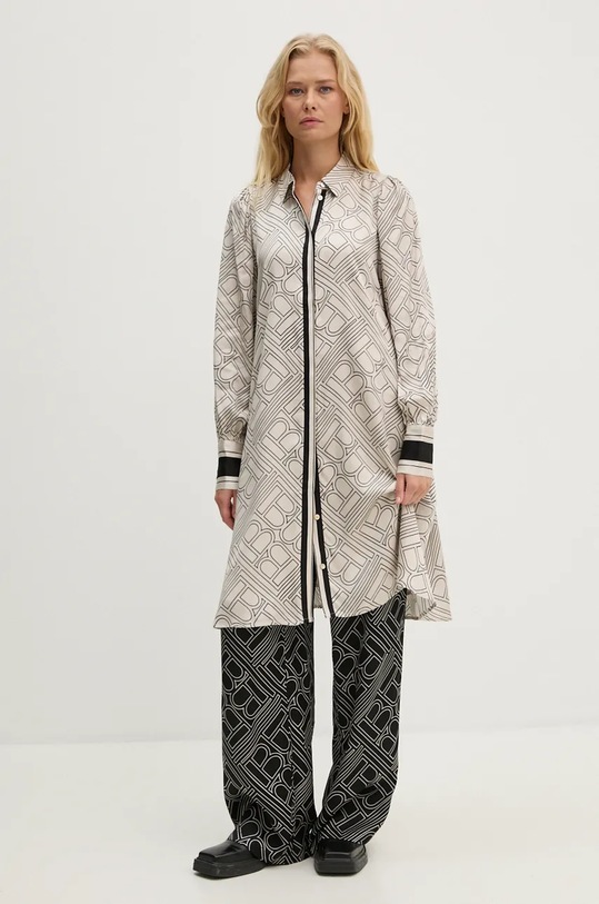 Bruuns Bazaar rochie FloretBBBecca dress BBW4150 bej AW24