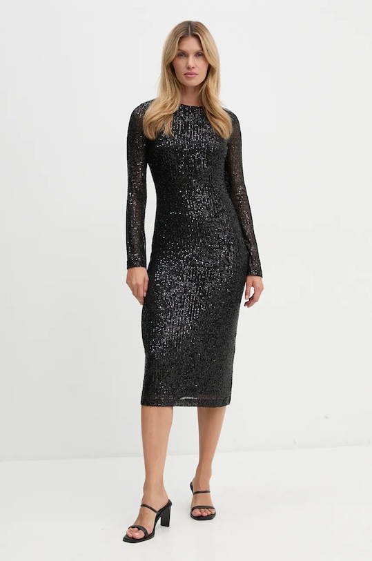 Bruuns Bazaar rochie IlexBBEllliane dress BBW4190 negru AW24