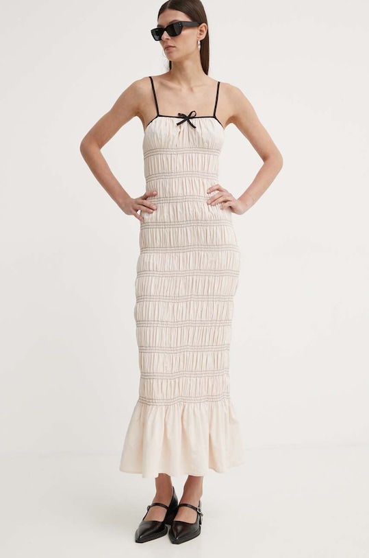Îmbrăcăminte Résumé rochie din bumbac BeauRS Dress 121871176 bej