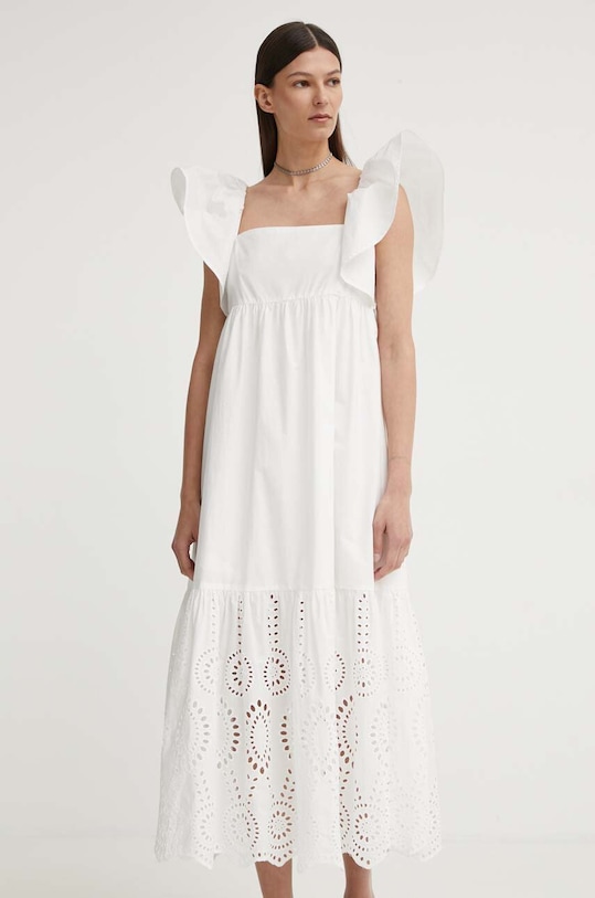 Одяг Бавовняна сукня Résumé BeniseRS Dress 122051192 білий