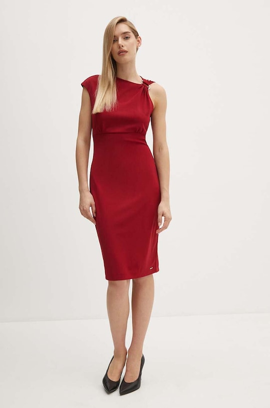 Φόρεμα Calvin Klein K20K207179 μπορντό AW24