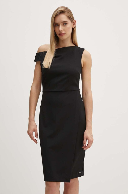Calvin Klein sukienka z elastanem czarny K20K207180