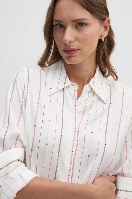 Šaty Tommy Hilfiger WW0WW42302 bílá AW24