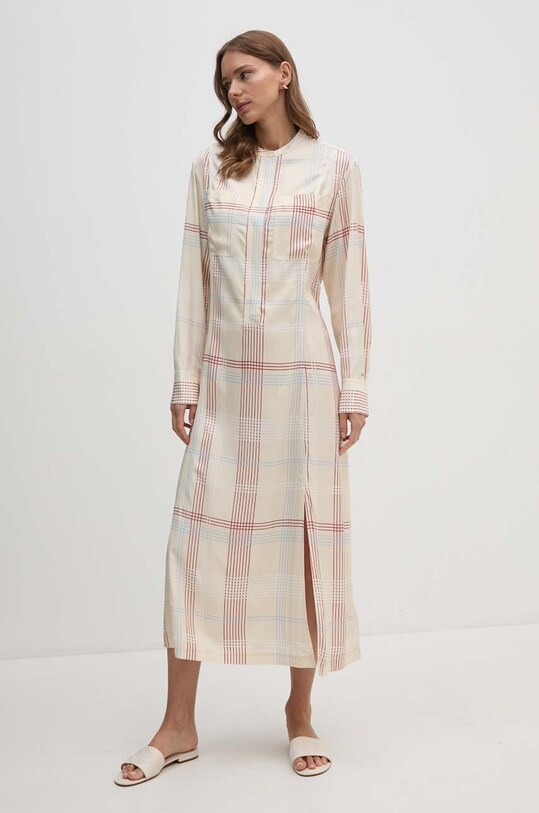 Šaty Tommy Hilfiger béžová WW0WW42430