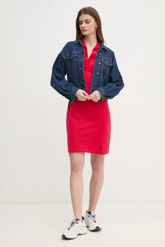 Tommy Hilfiger sukienka WW0WW42567 czerwony SS25