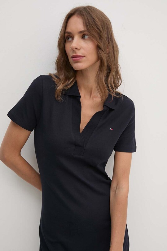 Šaty Tommy Hilfiger námořnická modř WW0WW42567