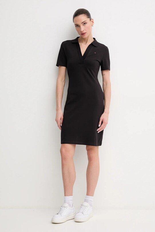 Šaty Tommy Hilfiger WW0WW42567 černá SS25