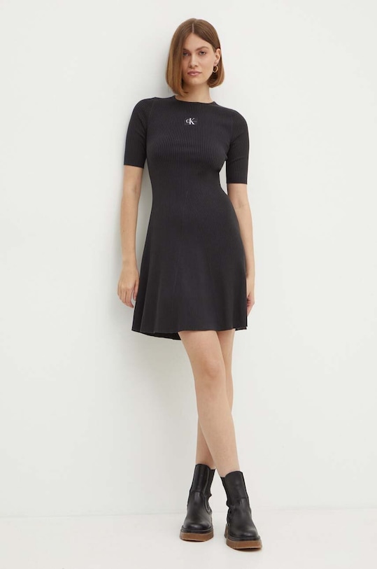 Calvin Klein Jeans sukienka J20J223519 czarny AW24