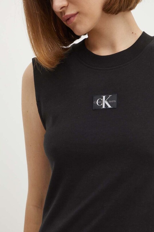 Calvin Klein Jeans sukienka bawełniana J20J223526 czarny