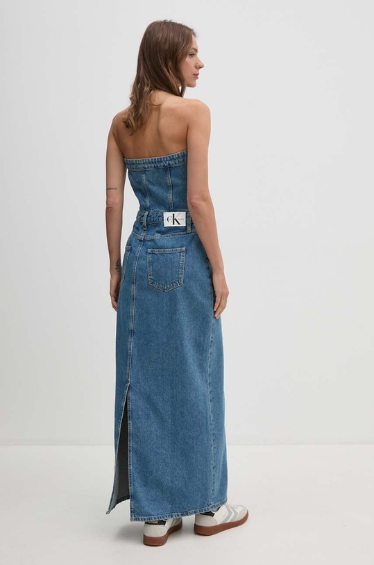 Odzież Calvin Klein Jeans sukienka jeansowa J20J223742 niebieski