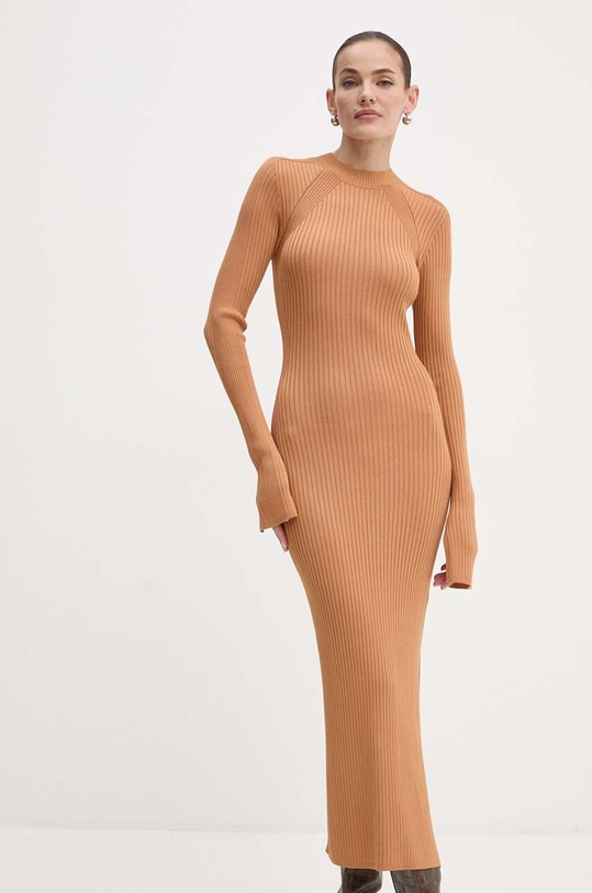 Patrizia Pepe sukienka casual brązowy 8A1338.K9J5