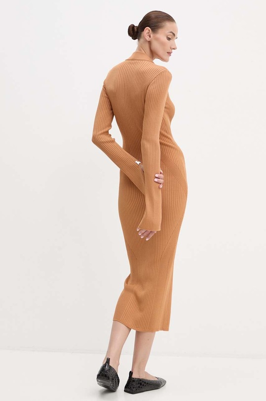 Odzież Patrizia Pepe sukienka 8A1339.K9J5 brązowy
