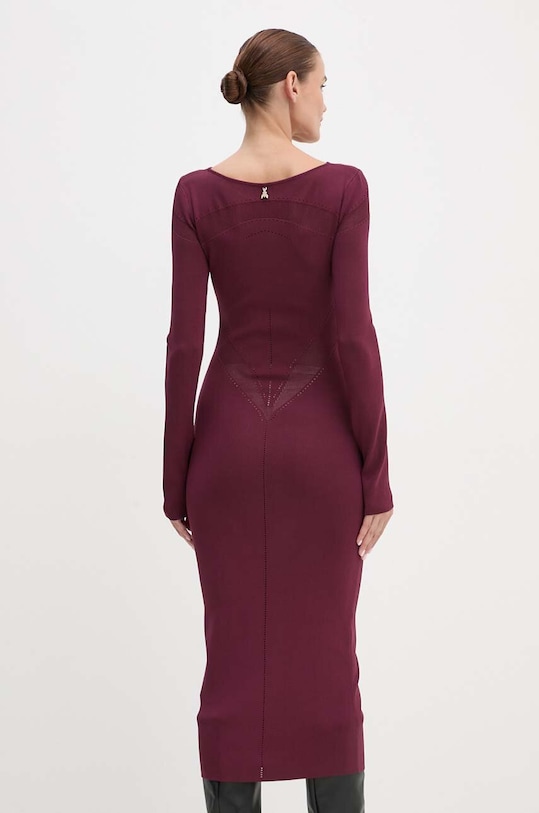 Odzież Patrizia Pepe sukienka 8A1348.K195 bordowy