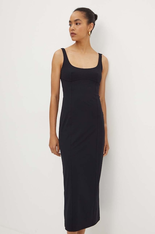 Patrizia Pepe sukienka z elastanem czarny 8A1371.J129