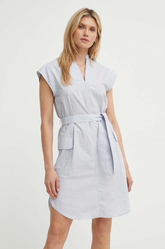 G-Star rochie din bumbac mini albastru D24622.C667