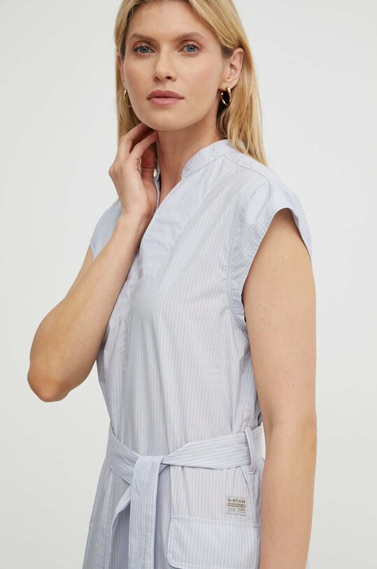 Памучна рокля G-Star Raw син D24622.C667