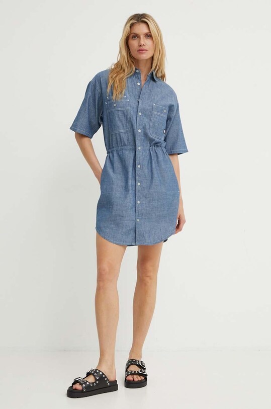 G-Star rochie din denim mini albastru D24874.D558