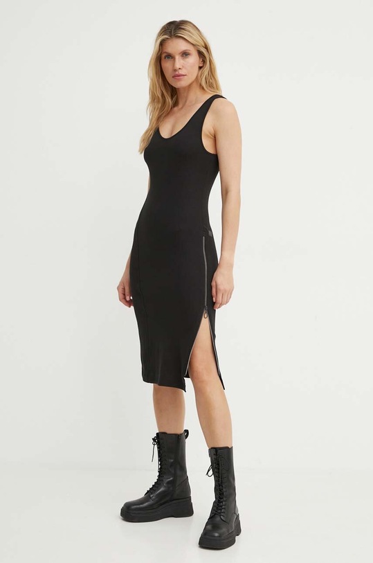 G-Star vestito in cotone mini nero D24572.D275