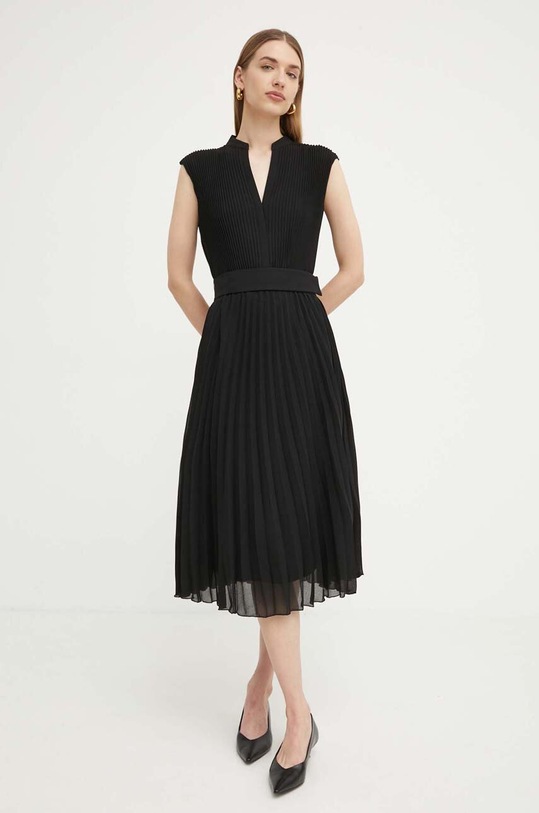 Φόρεμα BOSS ύφασμα μαύρο 50518390