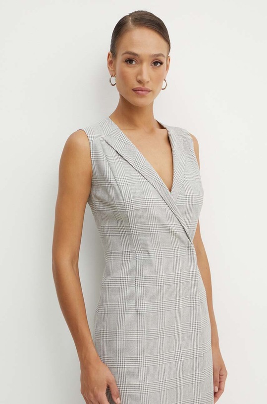 Μάλλινο φόρεμα BOSS γκρί 50518425