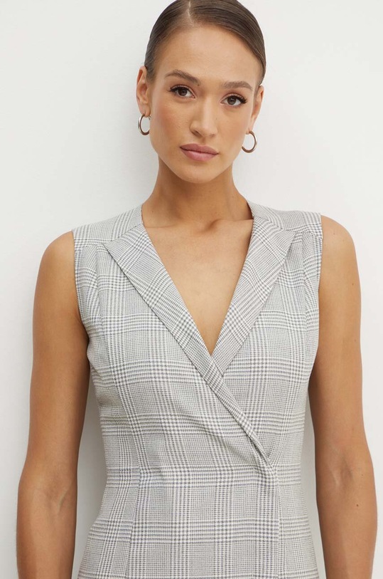 Μάλλινο φόρεμα BOSS 50518425 γκρί