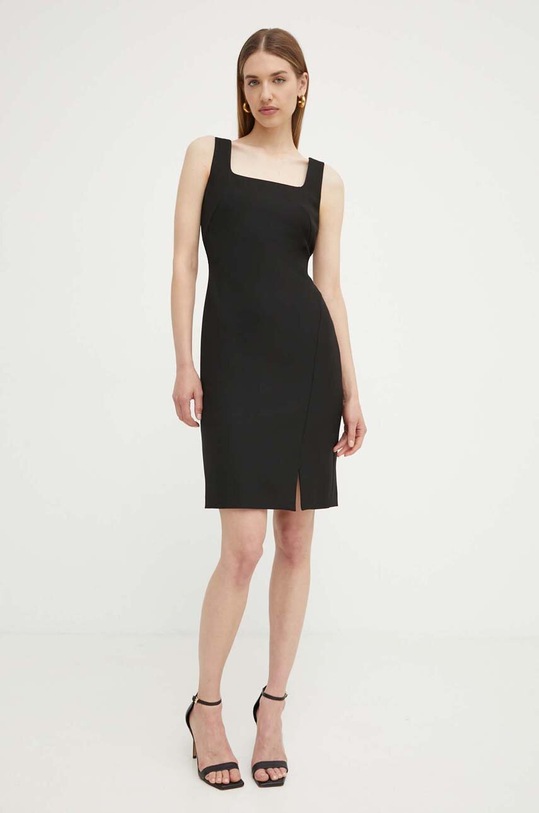 Φόρεμα BOSS με ελαστάν μαύρο 50518439