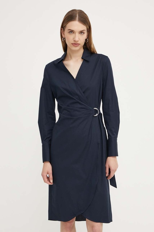 Φόρεμα BOSS 50527162 σκούρο μπλε AW24