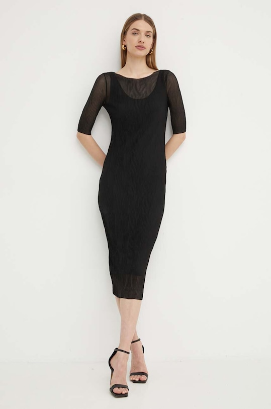 Платье BOSS 50519359 чёрный AW24