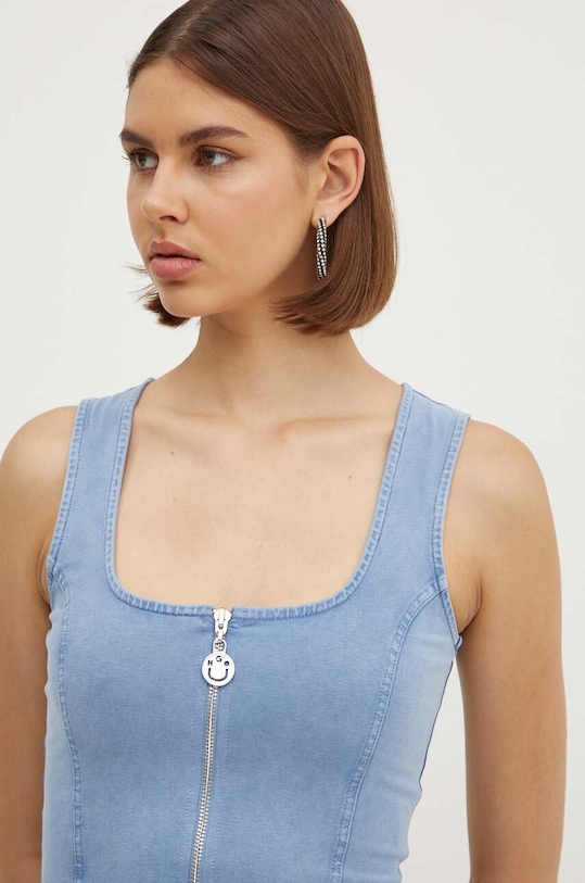 Hugo Blue rochie din denim albastru 50518103