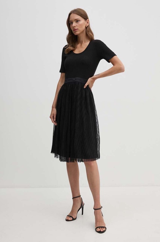 Dkny sukienka P4DDSXMP czarny AW24