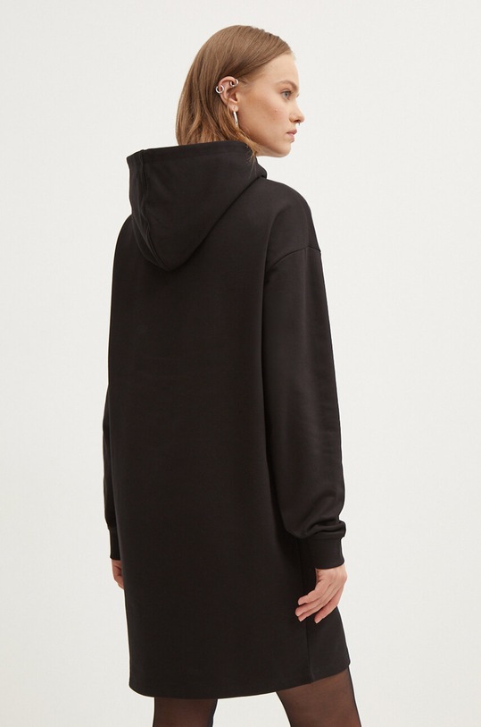 Хлопковое платье HUGO 50520309 чёрный AW24